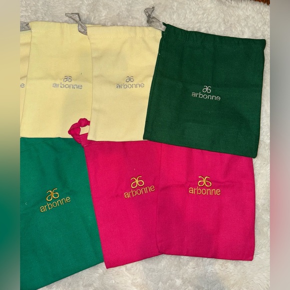 Lot Of 14 Arbonne Embroidered Logo Canvas Bags — For Gifts, Bundles, Etc - Picture 4 of 4